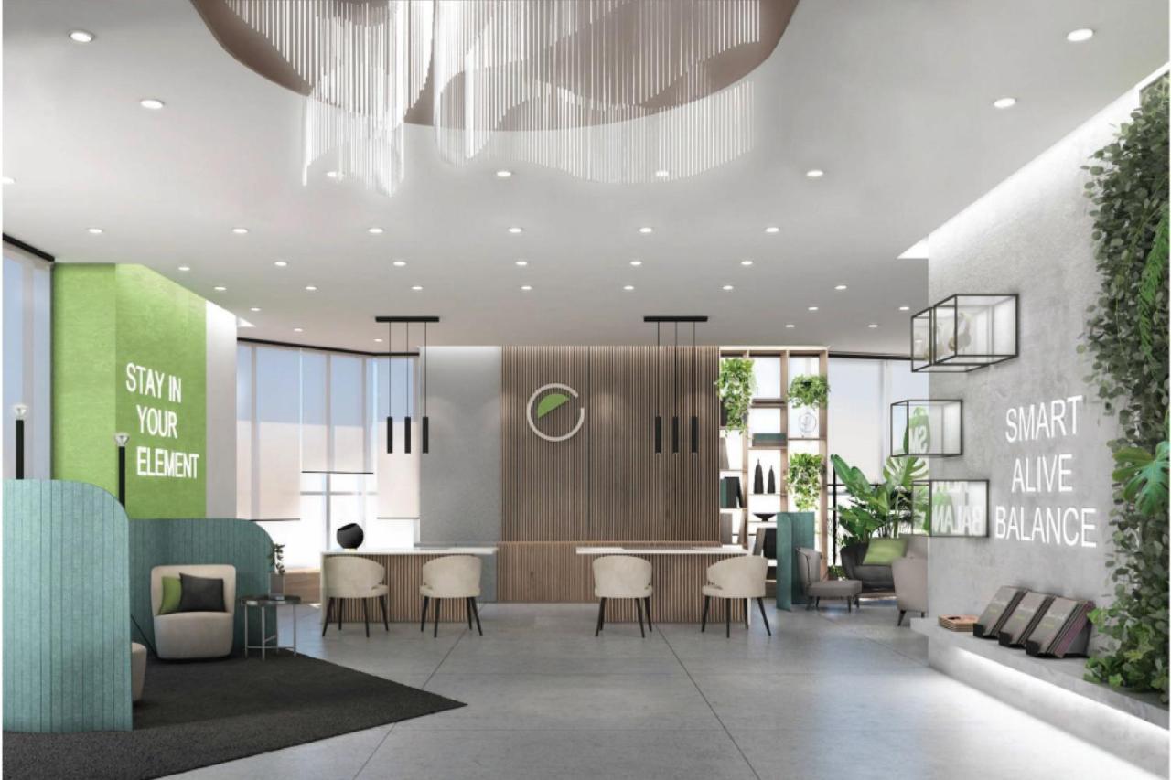 فندق Element By Westin West Bay الدوحة المظهر الخارجي الصورة The lobby of the building